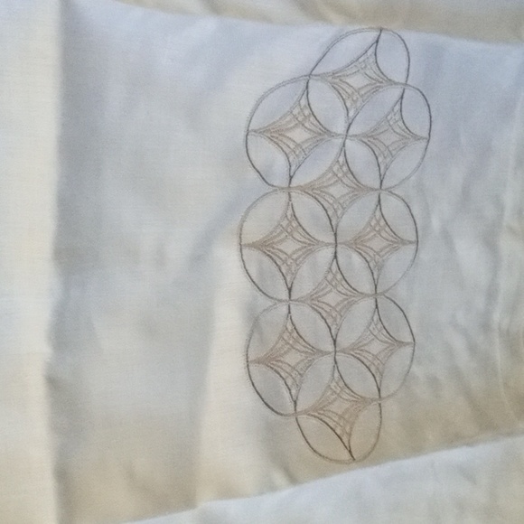 Linen Way White 10 Rings Linen Tea Towel - Picture 2 of 3